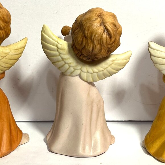 Vintage Christmas Homco Angel Figurines Playing Musical Instruments - Picture 9 of 13